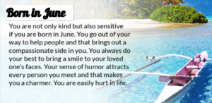 Born in June